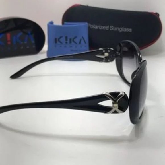 2 for 1 Sale Kika Eyewear Sunglass Black and Brown - Picture 8 of 8